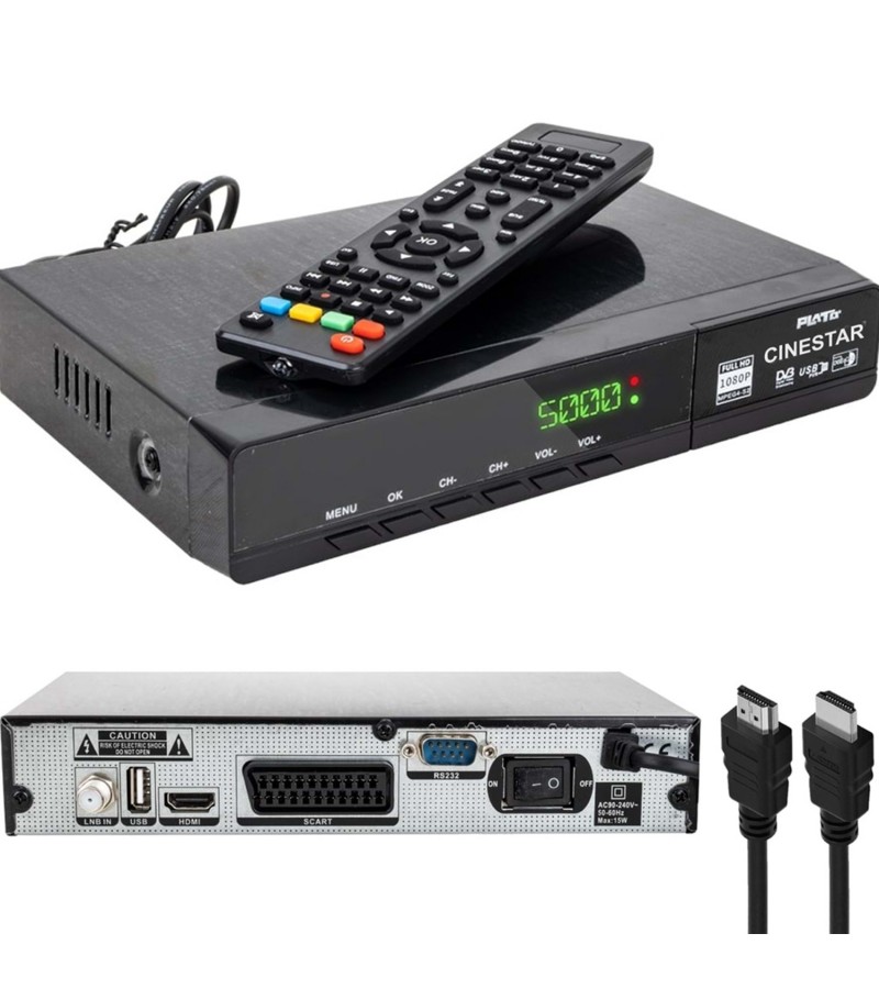 Hd Uydu Alıcı Kasalı Scartlı Cinestar KS-5000 Hd Uydu Alıcı Kasalı Scartlı Cinestar KS-5000