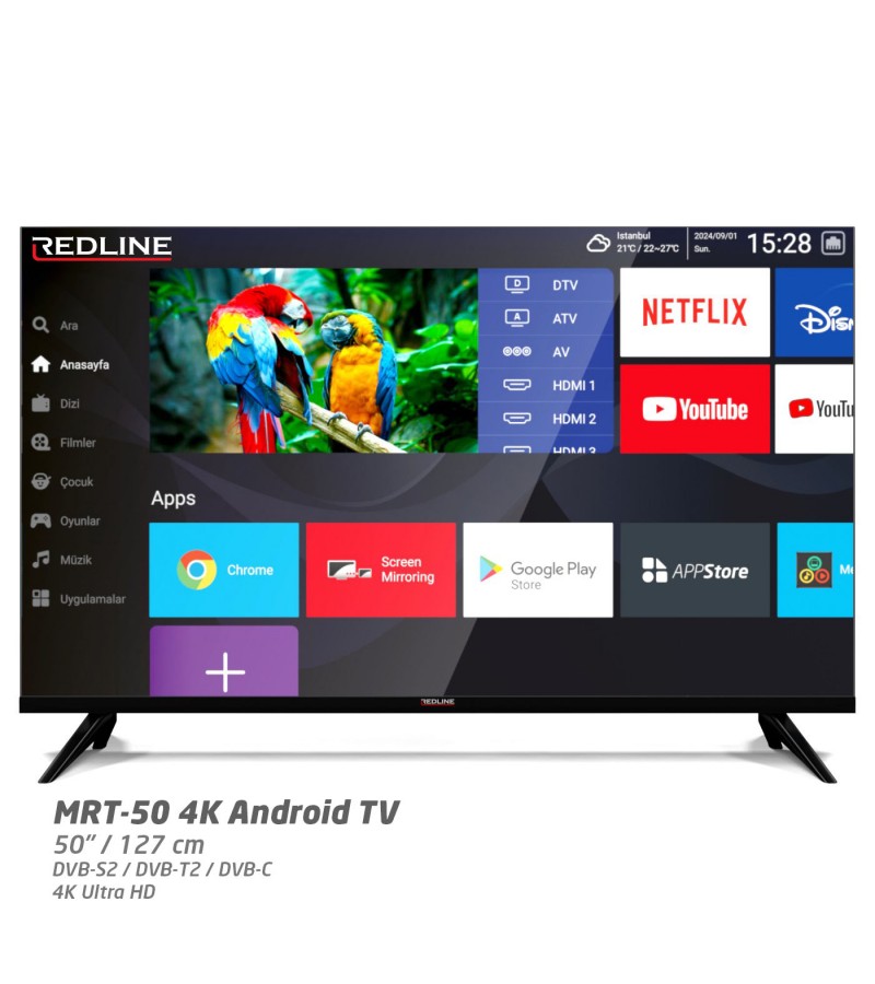 REDLINE 50 INC Android Televizyon REDLINE 50 INC Android Televizyon