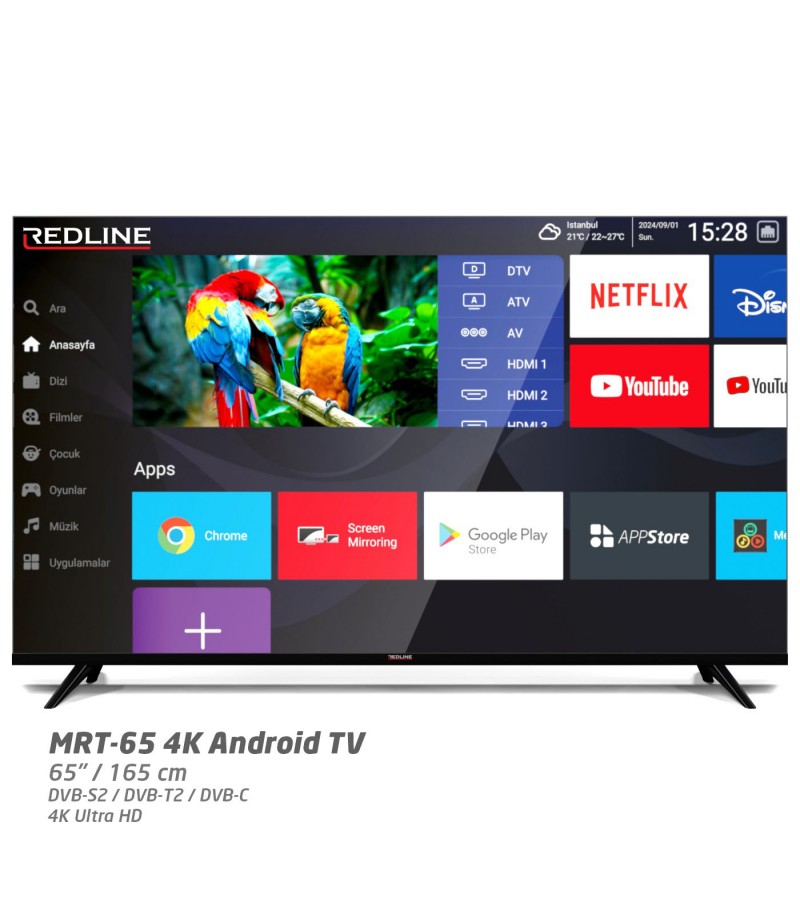 REDLINE 65 INC Android Televizyon REDLINE 65 INC Android Televizyon