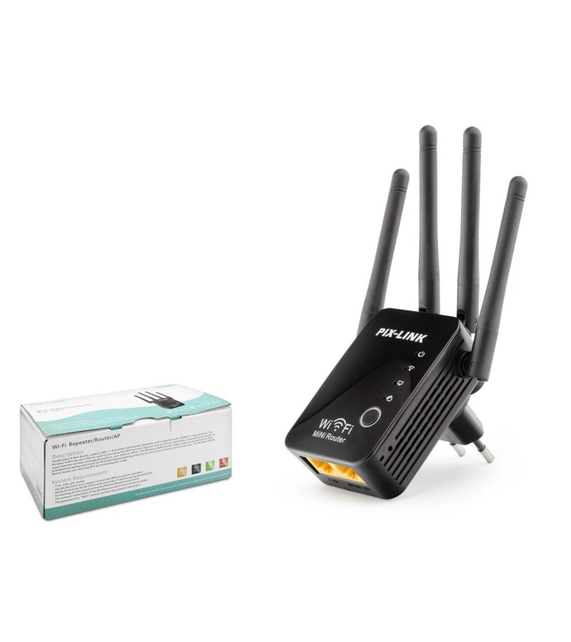 WI-FI REPEATER/ROUTER/AP 300MBPS 4 ANTEN SİYAH WI-FI REPEATER/ROUTER/AP 300MBPS 4 ANTEN SİYAH