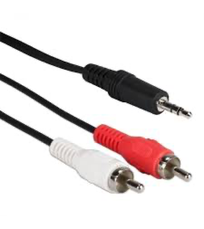 2 RCA ERKEK + 3.5 MM STEREO ERKEK 1.5 METRE KABLO 2 RCA ERKEK + 3.5 MM STEREO ERKEK 1.5 METRE KABLO