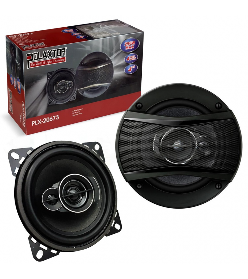 Oto Hoparlör Kağıt 10cm 250w Tweeterli Kapaklı 2 Adet Oto Hoparlör Kağıt 10cm 250w Tweeterli Kapaklı 2 Adet