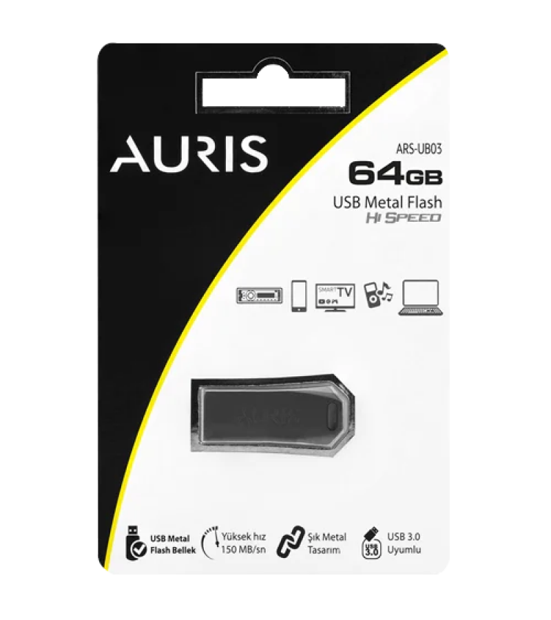 Auris 64GB Flash Bellek ARS-UB03 Auris 64GB Flash Bellek ARS-UB03