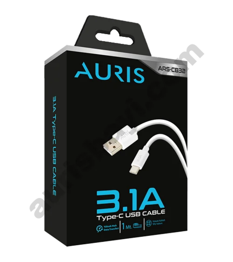 Auris ARS-CB32 Type-C USB Kablo Auris ARS-CB32 Type-C USB Kablo