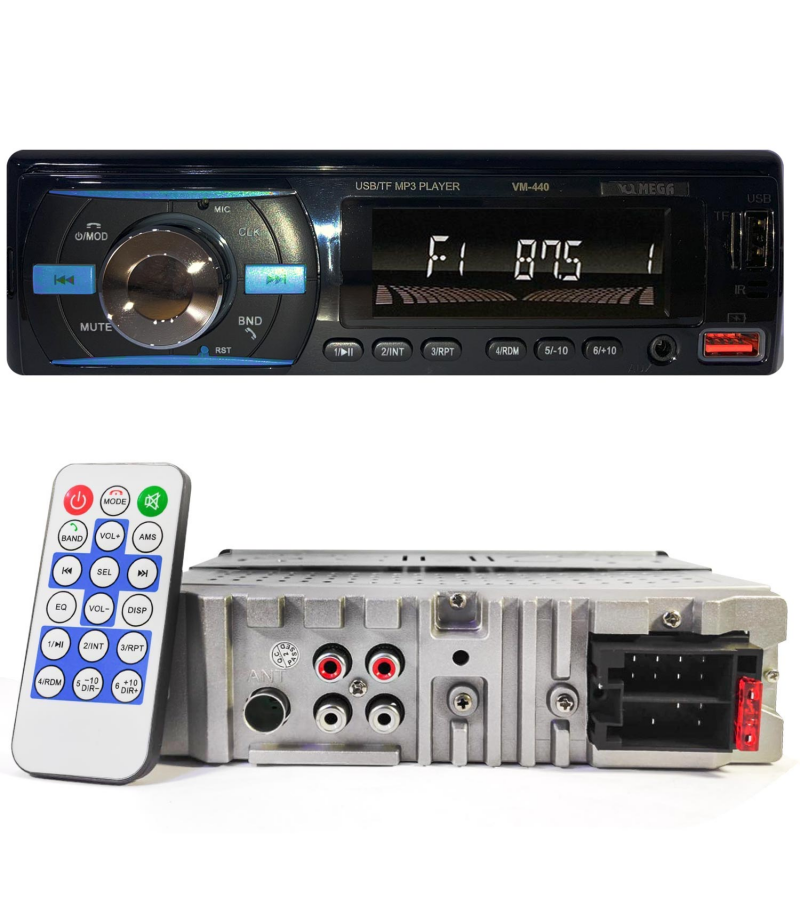 MEGA VM-440 Oto Teyp 4X60 Watt Bluetooth 2xUsb Sd Fm Aux 7 Renk MEGA VM-440 Oto Teyp 4X60 Watt Bluetooth 2xUsb Sd Fm Aux 7 Renk