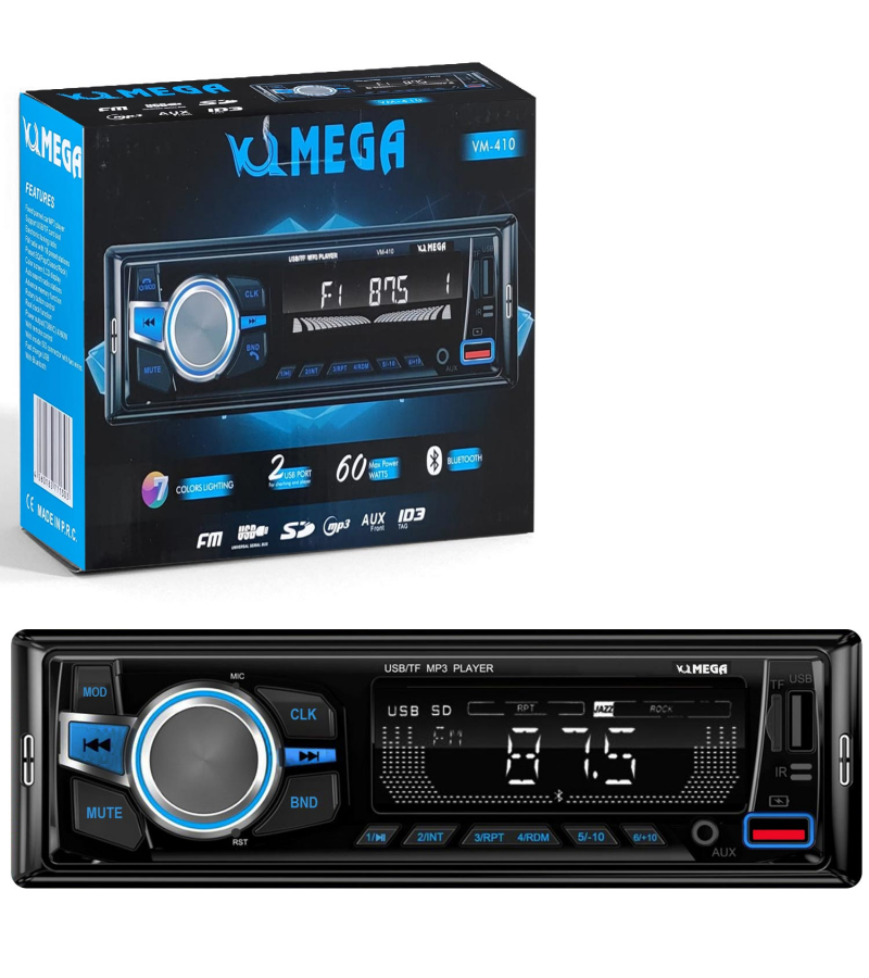 MEGA VM-410 Oto Teyp 4X60 Watt Bluetooth 2xUsb Sd Fm Aux MEGA VM-410 Oto Teyp 4X60 Watt Bluetooth 2xUsb Sd Fm Aux