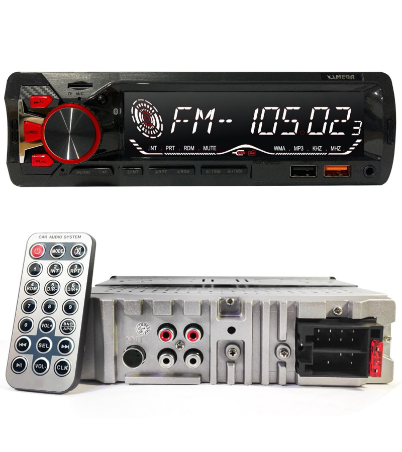 MEGA VM-947 Oto Teyp 4X60 Watt Bluetooth Büyük Ekran 2xUsb Sd Fm Aux 7 Renk MEGA VM-947 Oto Teyp 4X60 Watt Bluetooth Büyük Ekran 2xUsb Sd Fm Aux 7 Renk
