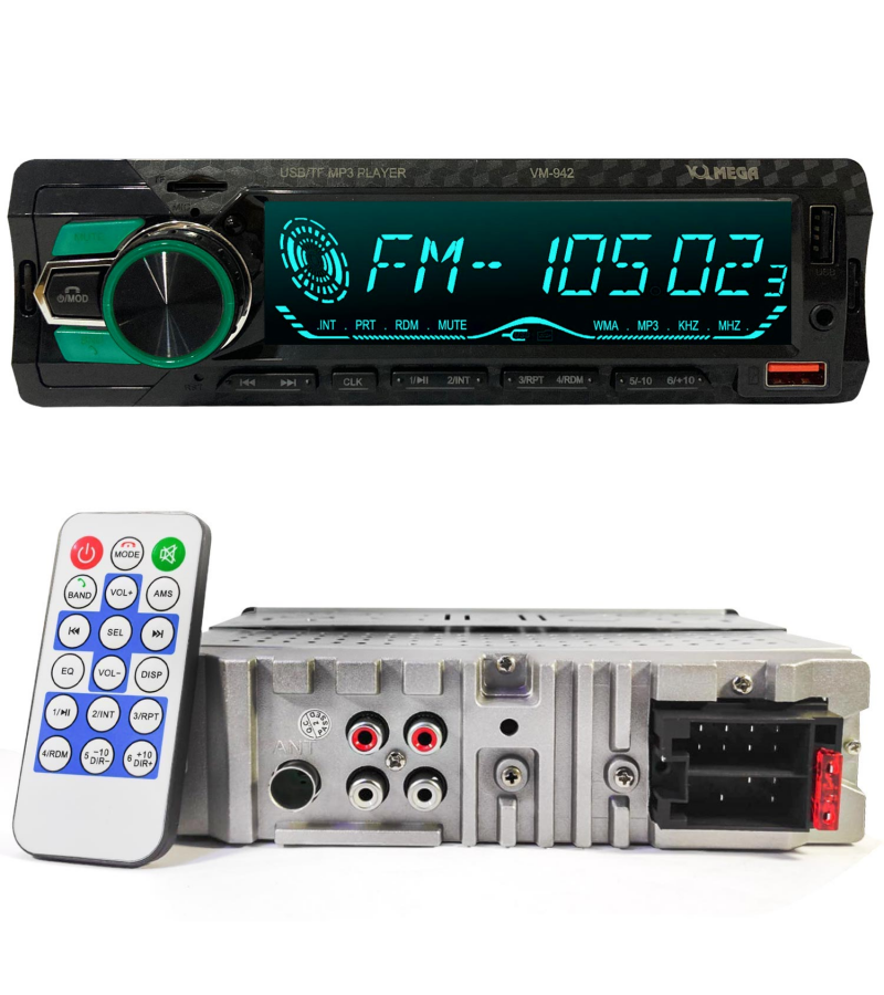 MEGA VM-942 Oto Teyp 4X60 Watt Bluetooth Büyük Ekran 2xUsb Sd Fm Aux 7 Renk MEGA VM-942 Oto Teyp 4X60 Watt Bluetooth Büyük Ekran 2xUsb Sd Fm Aux 7 Renk