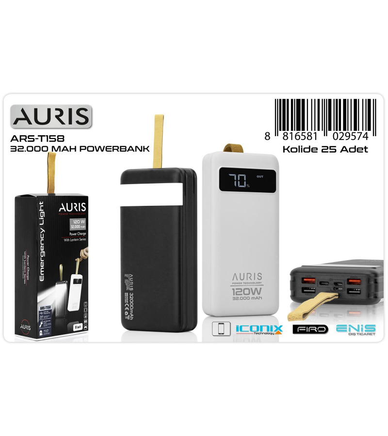 ARS-158 32.000 mAh Powerbank ARS-158 32.000 mAh Powerbank