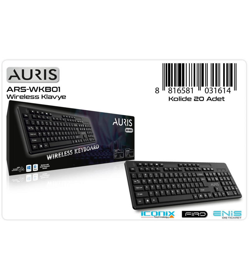ARS-WKBO1 Wireless Klavye ARS-WKBO1 Wireless Klavye
